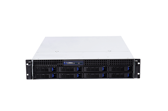 Server Chassis 2U 8 hard drive bays Hot-Swap for motherboard size up to 12"x13" backplane with optional MiniSAS-8087/8643/SATA interface