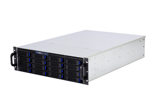 Server Chassis 3U 16 hard drive bays Hot-Swap for motherboard size up to 12"x13" backplane 
