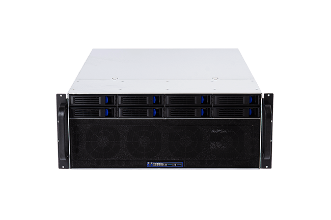 Server Chassis 4U 8 hard drive bays Hot-Swap for motherboard size up to 12"x13" backplane with optional MiniSAS-8087/8643/SATA interface